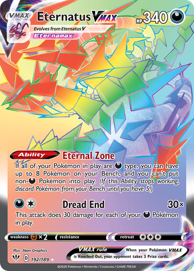 Eternatus VMAX 192 Rare Rainbow