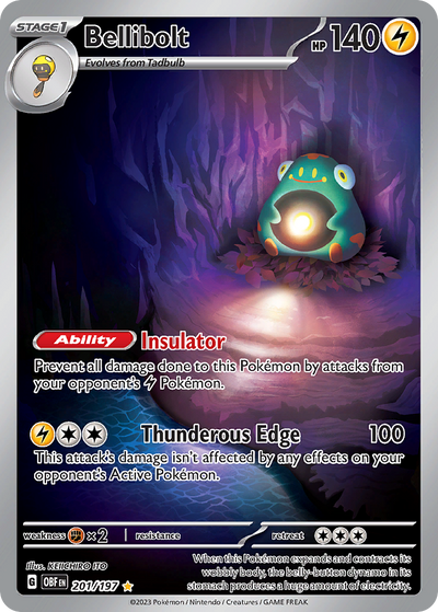 Bellibolt 201 Illustration Rare