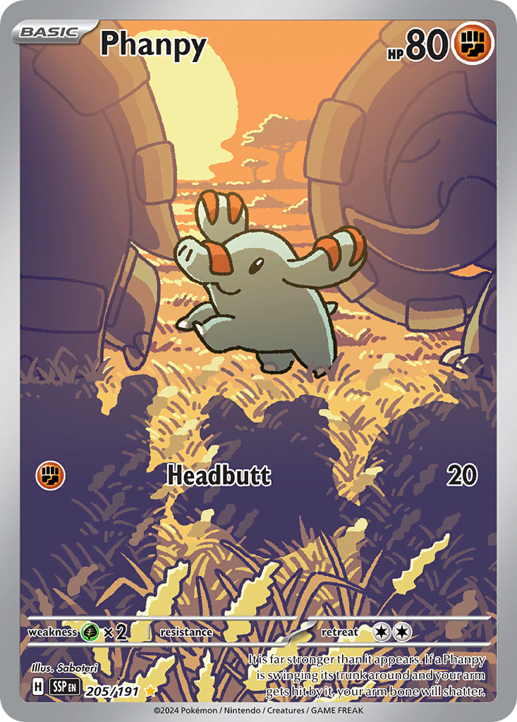 Phanpy 205 Illustration Rare