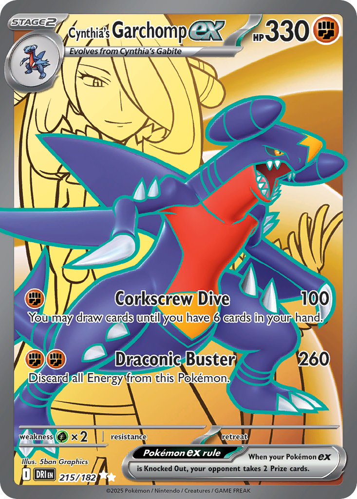 Cynthia's Garchomp ex 215 Ultra Rare