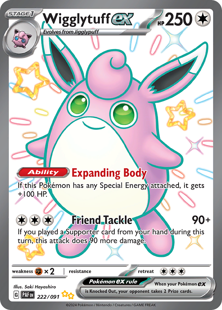 Wigglytuff ex 222 Shiny Ultra Rare
