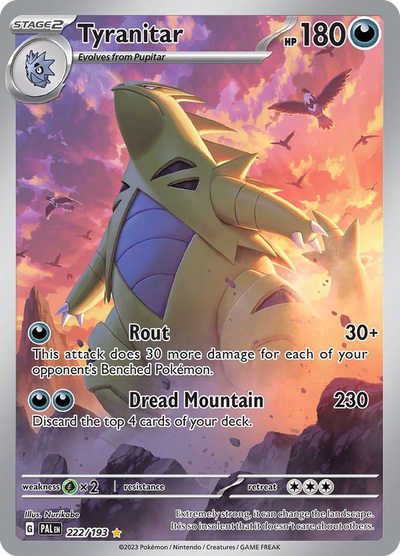 Tyranitar 222 Illustration Rare