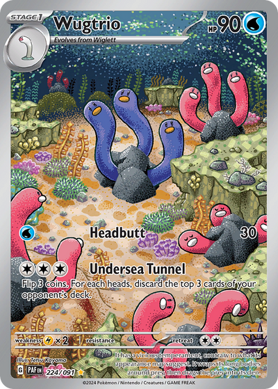 Wugtrio 224 Illustration Rare