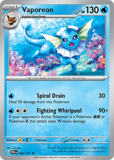 Vaporeon 22 Rare