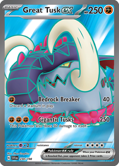 Great Tusk ex 230 Ultra Rare