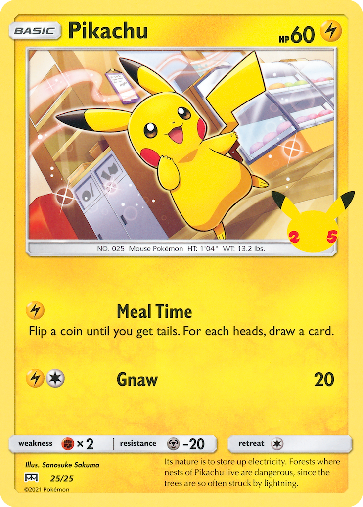 Pikachu 25 — McDonald's Collection 2021