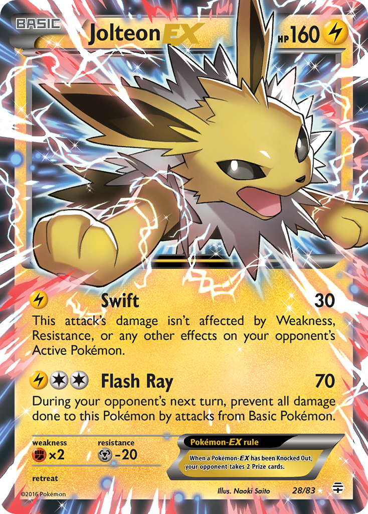 Jolteon-EX 28 Rare Holo EX