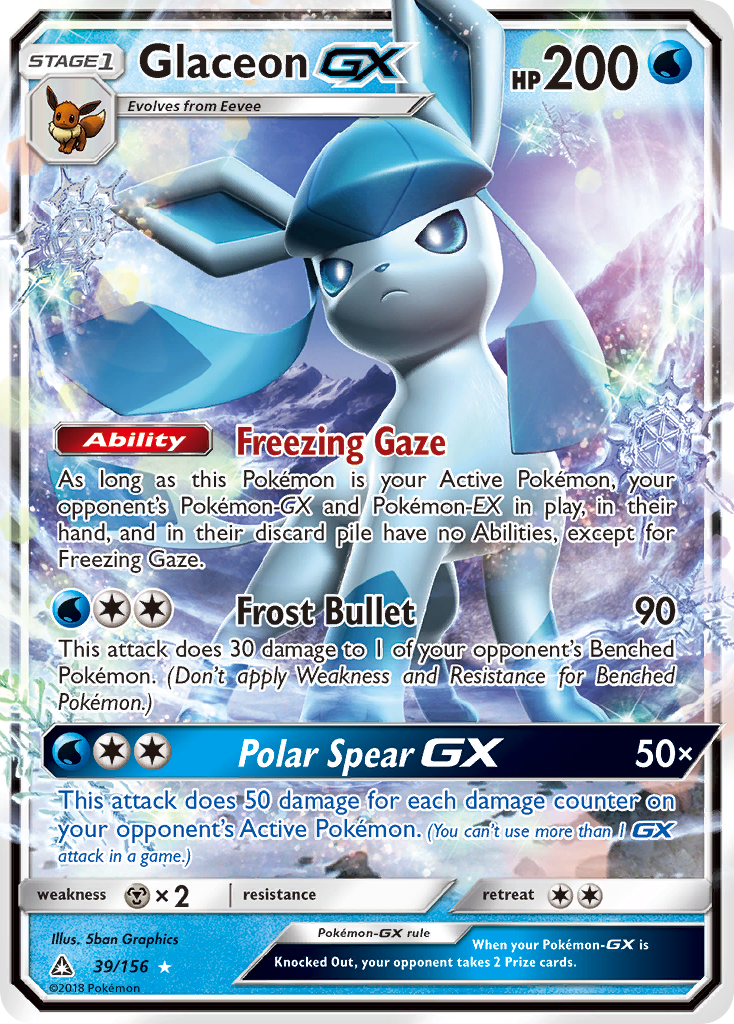Glaceon-GX 39 Rare Holo GX