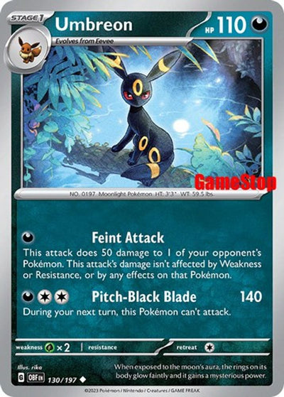 Umbreon 130 GameStop Promo