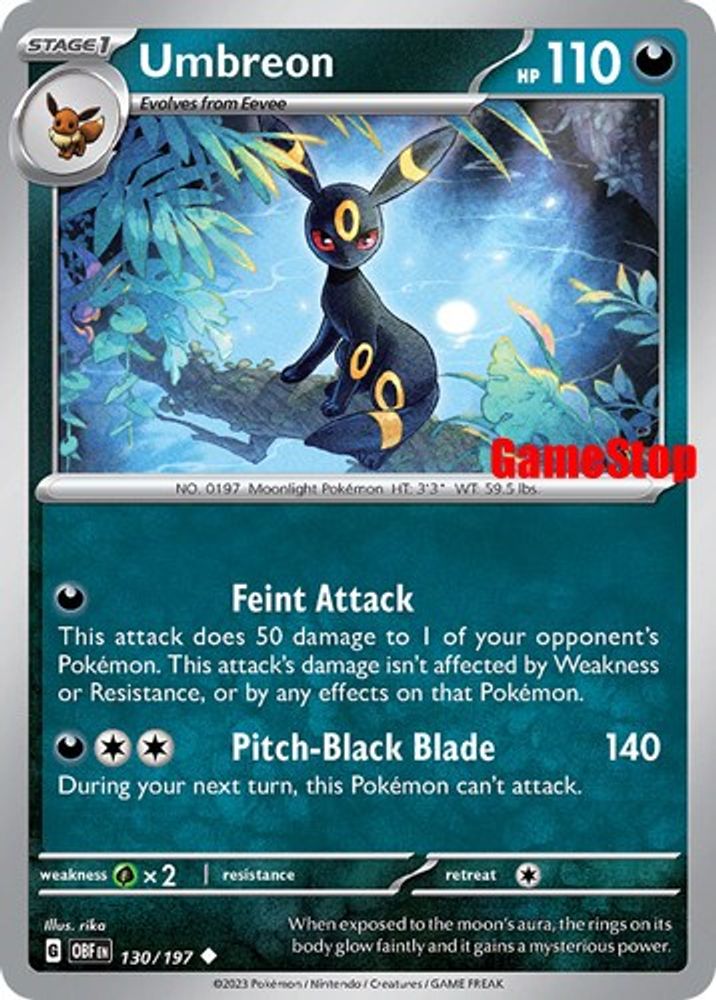 Umbreon 130 GameStop Promo