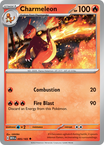 PSA 8 Charmeleon 5 Cosmo Holo Promo