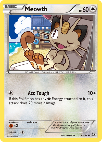Meowth 61 Common