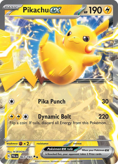 Pikachu ex 63 Double Rare