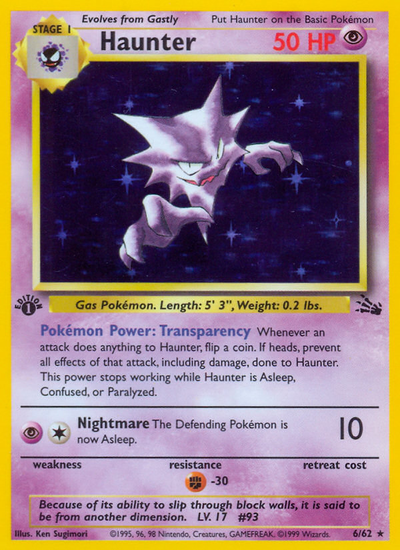 Haunter 6 Rare Holo