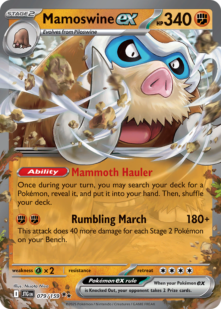 Mamoswine ex 79 Double Rare
