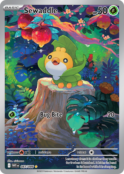 Sewaddle 87 Illustration Rare