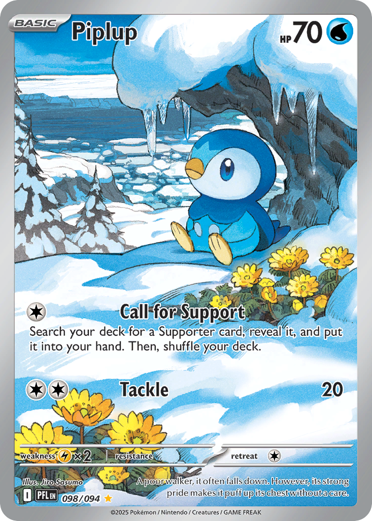 Piplup 98 Illustration Rare