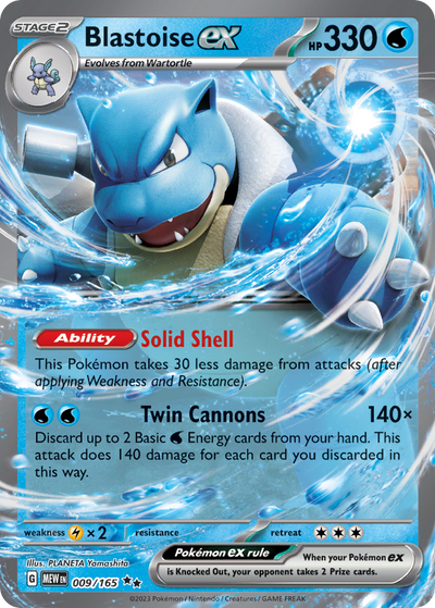 Blastoise ex 9 Double Rare