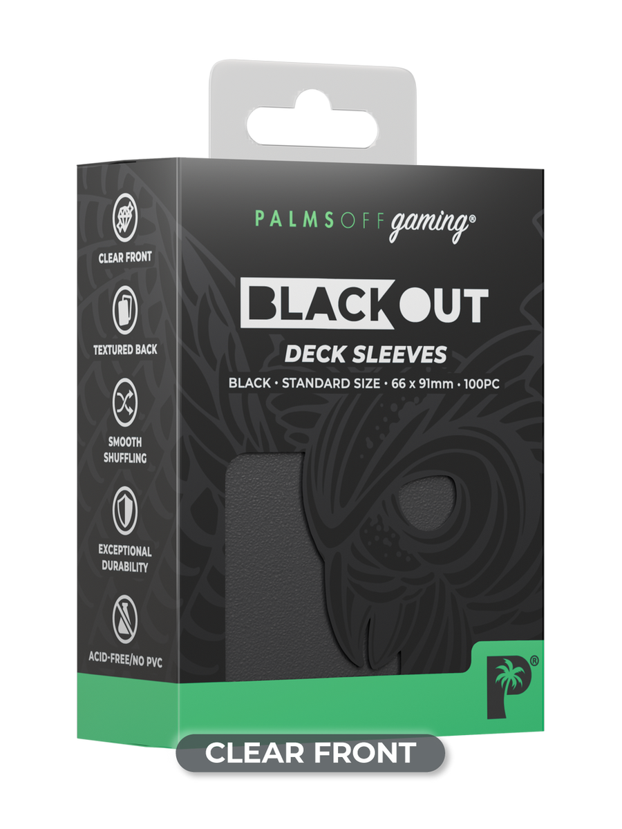 Blackout Deck Sleeves - Standard Size - Black