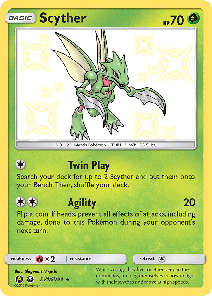Scyther SV1 Rare Shiny