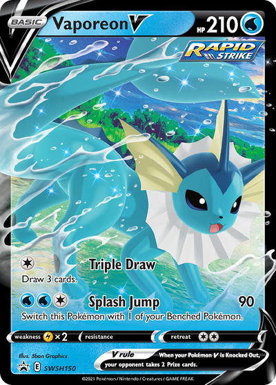 Vaporeon V SWSH150 Promo