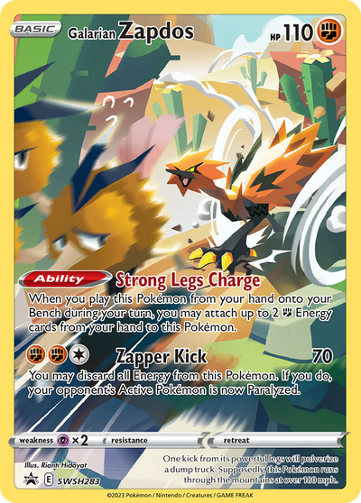 Galarian Zapdos SWSH283 Promo