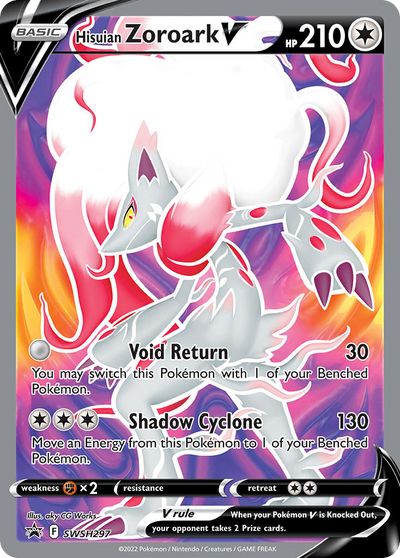 Hisuian Zoroark V SWSH297 Promo