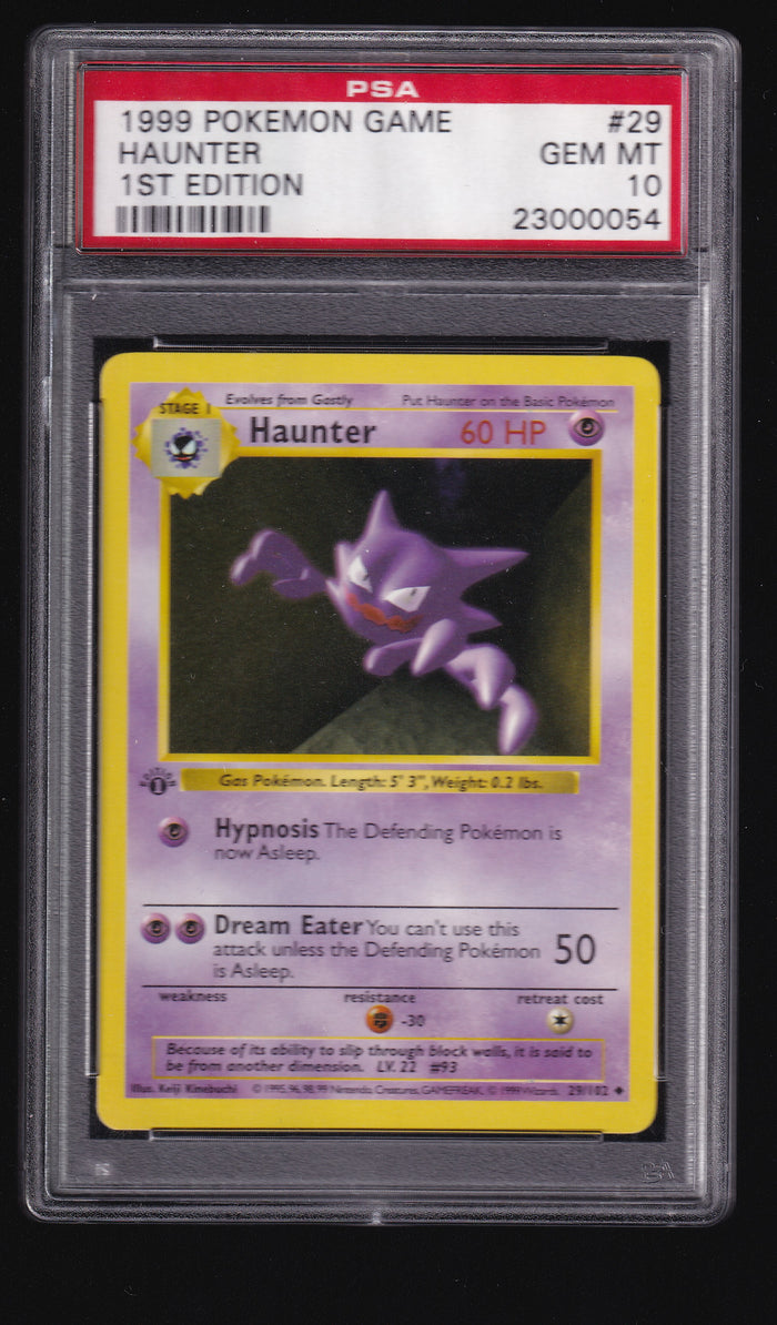 PSA 10 Haunter 29 1st Edition Uncommon