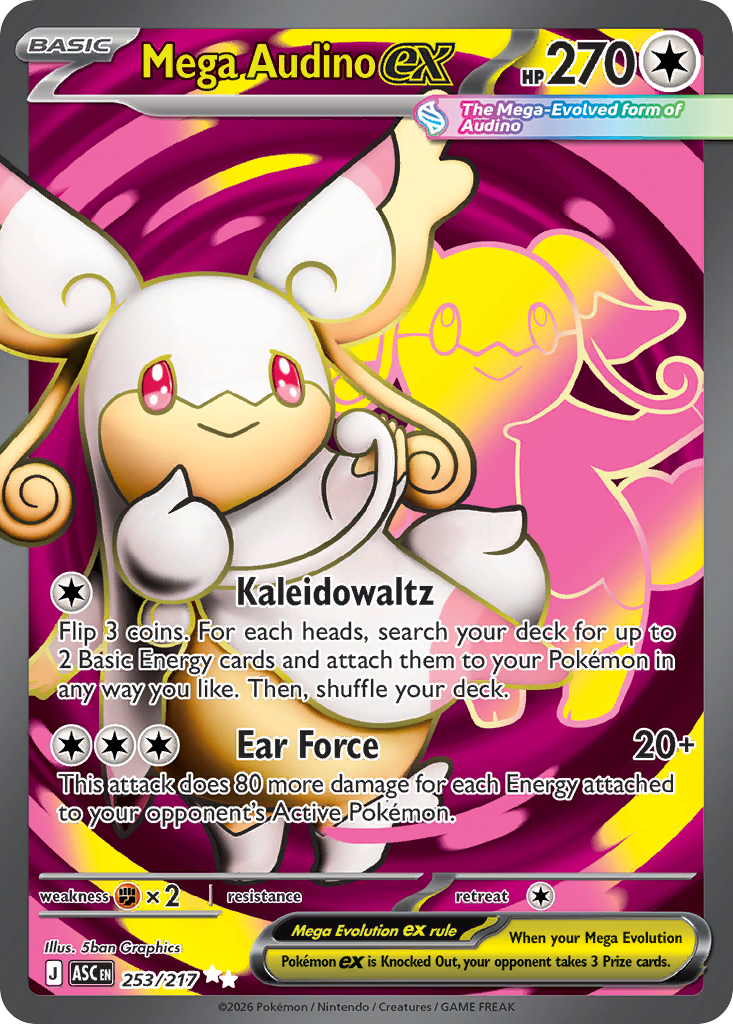 Mega Audino ex 253 Ultra Rare