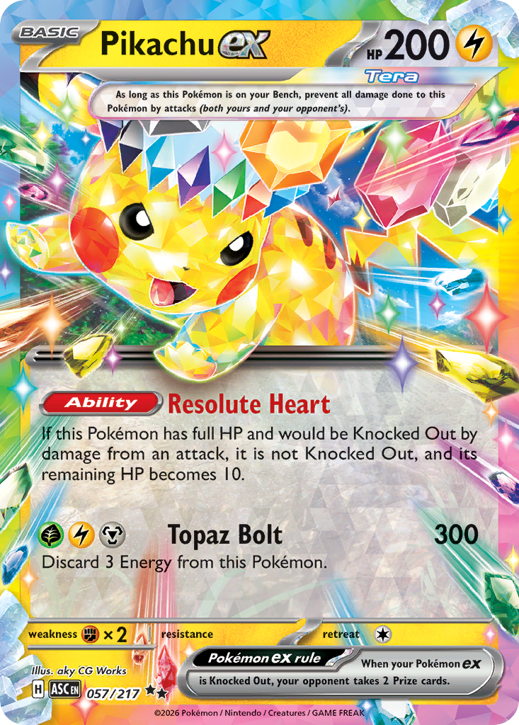 Pikachu ex 57 — Ascended Heroes