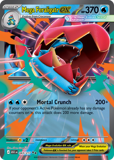 Mega Feraligatr ex 43 Double Rare