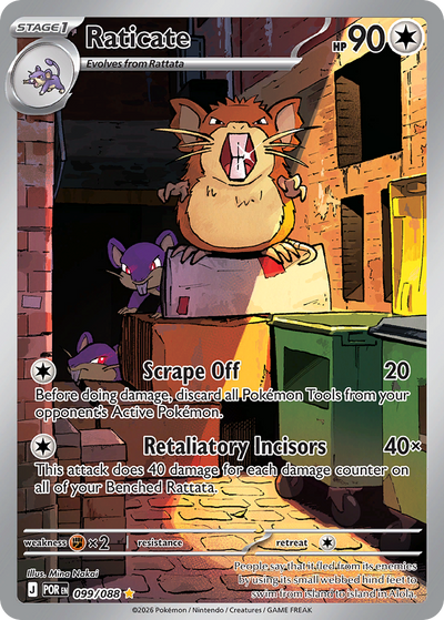Raticate 99 Illustration Rare