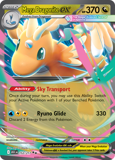 Mega Dragonite ex 152 Double Rare