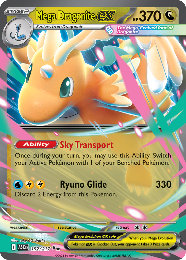 Mega Dragonite ex 152 Double Rare