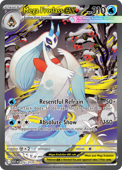 Mega Froslass ex 275 Special Illustration Rare