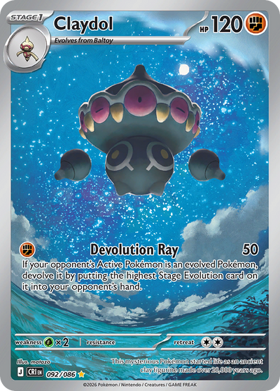 Claydol 92 Illustration Rare