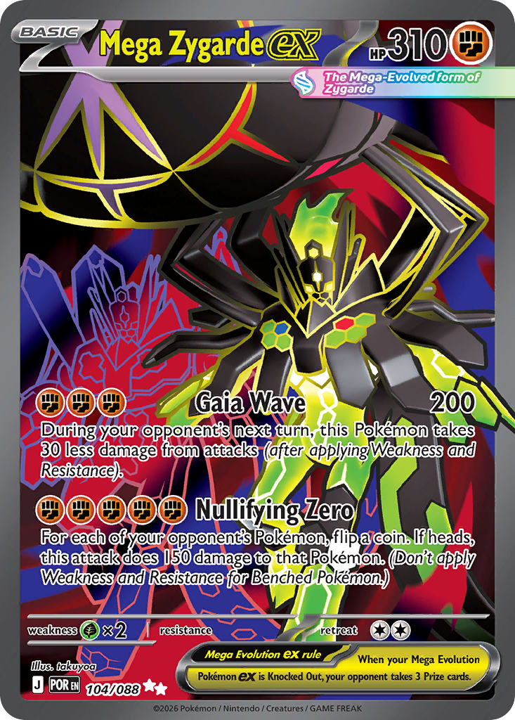 Mega Zygarde ex 104 — Perfect Order
