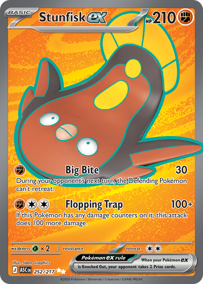 Stunfisk ex 252 Ultra Rare