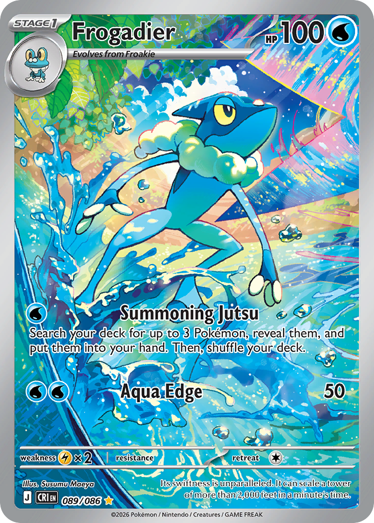 Frogadier 89 Illustration Rare