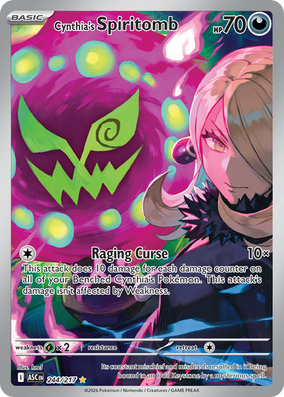 Cynthia's Spiritomb 244 Illustration Rare